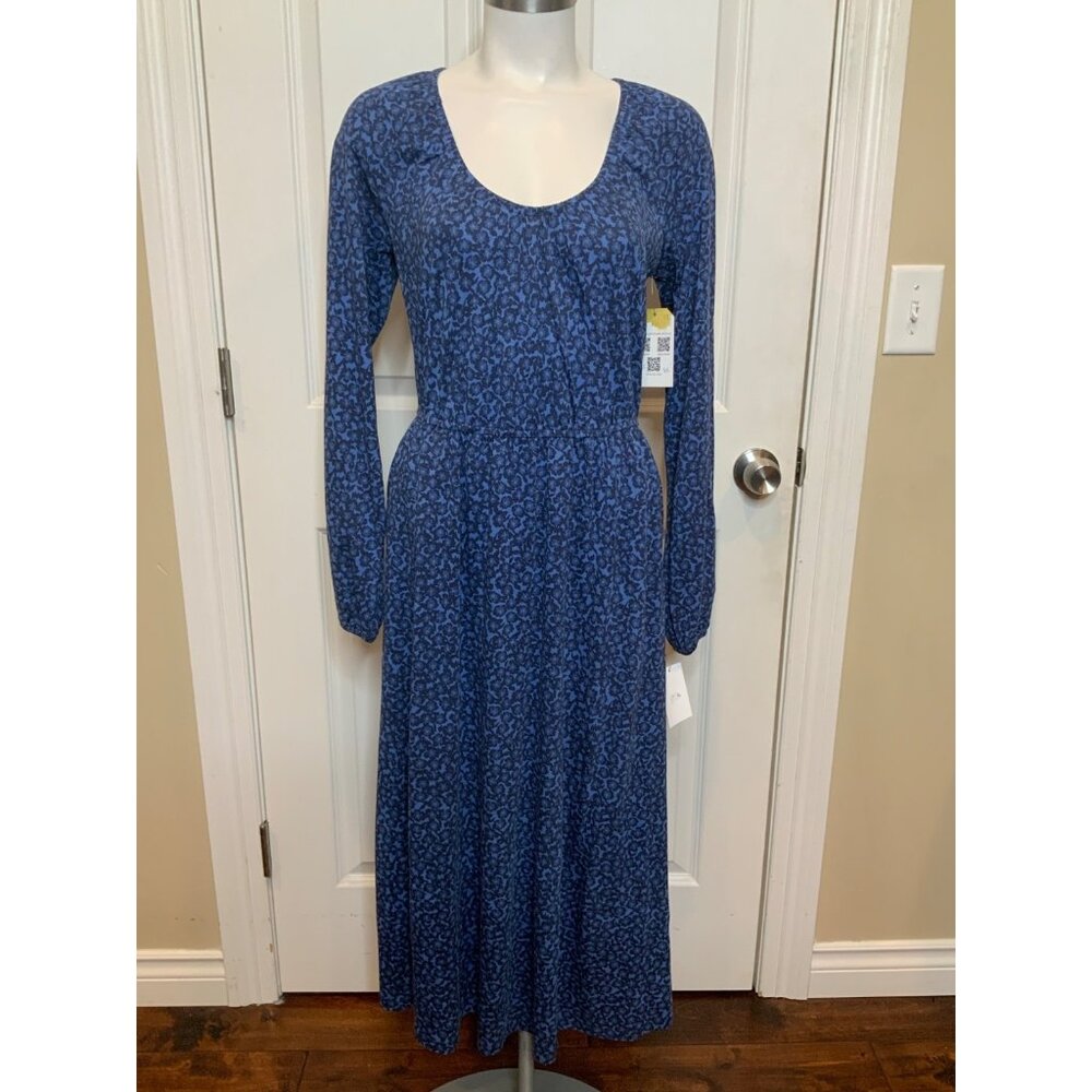 Boden Blue Floral Floral Patterned Midi Dress, Size 4R, NWT! $149.00